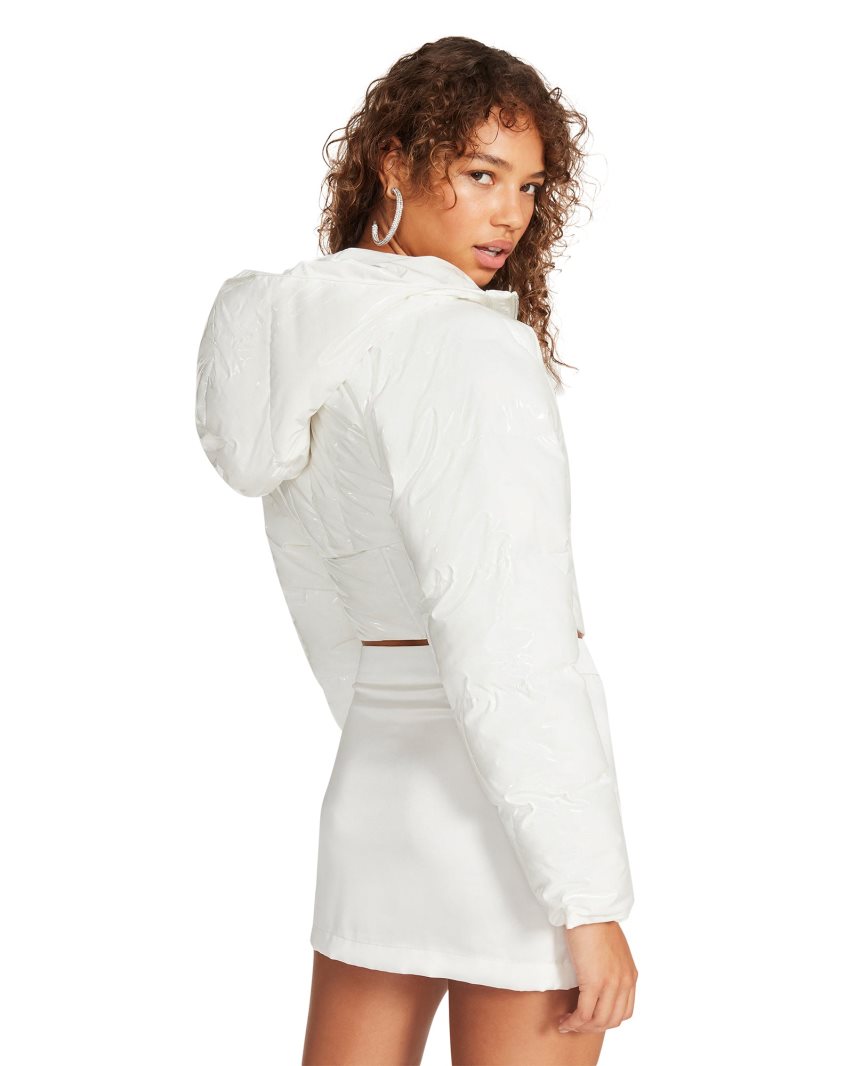 Chaquetas Steve Madden Corset Puffer Mujer Blancas | ES NJ6239